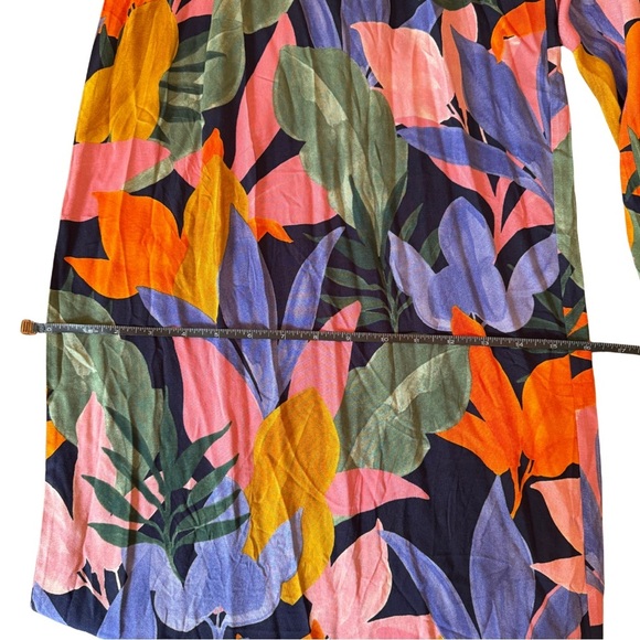 Petal & Pup LeLe Halter Wide Leg Jumpsuit Tropical Print Size Large EUC - Picture 12 of 13